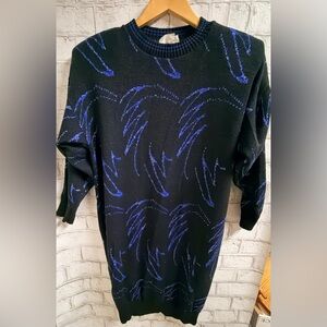 Vintage 80’s Funky Knit Sweater Dress